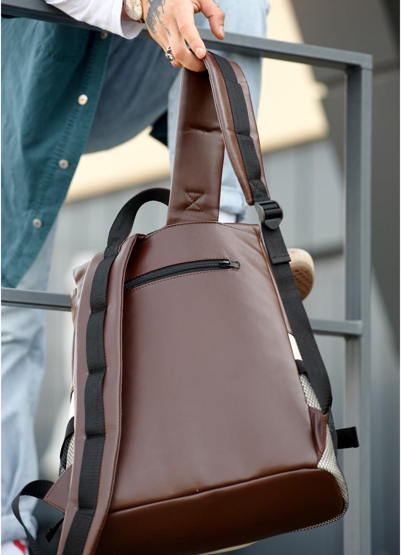 Рюкзак чоловічий Sambag Rene Double Шоколадний (15351011) - фото 3