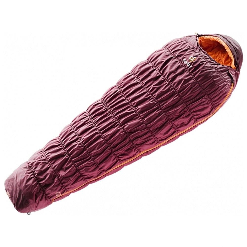 Спальник Deuter Exosphere -6° SL L (левый) Maron-Mango (1052-3700519 5905 1)