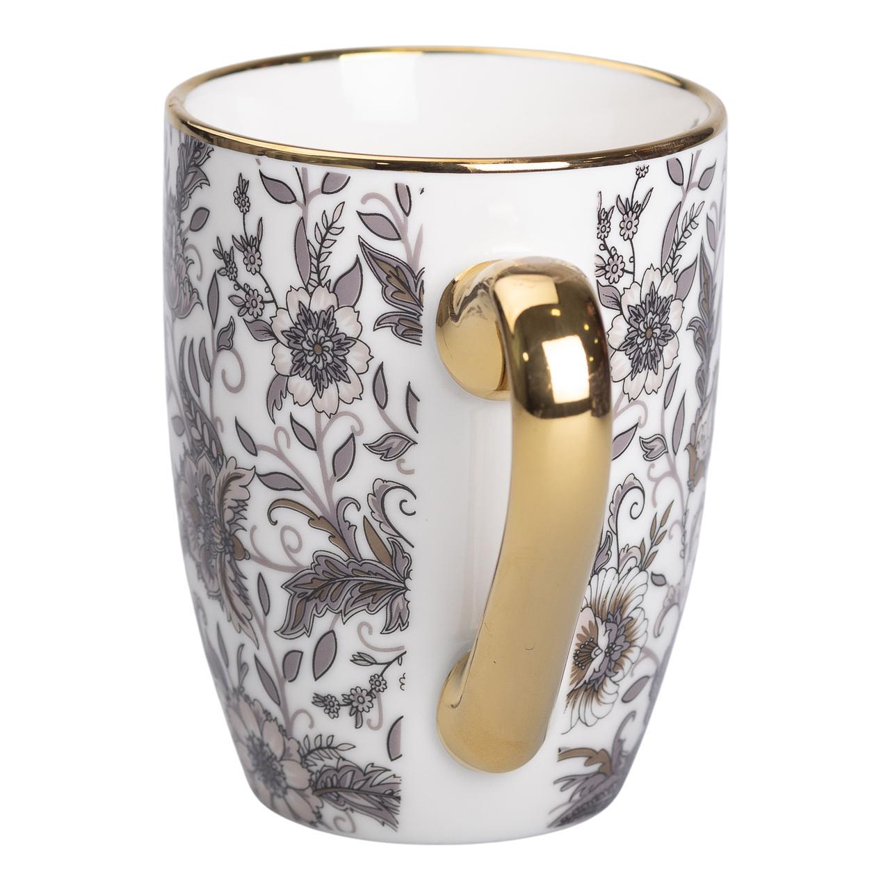 Чашка керамическая в винтажном стиле 400 мл Белый (RX-N240665G) - фото 4 Чашка керамическая в винтажном стиле 400 мл Белый (RX-N240665G) - фото 4