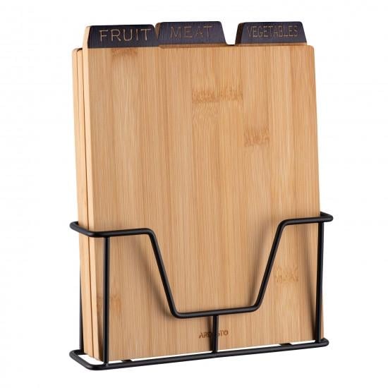 Набор кухонных досок Ardesto Midori на подставке 3 шт. (AR1427B)