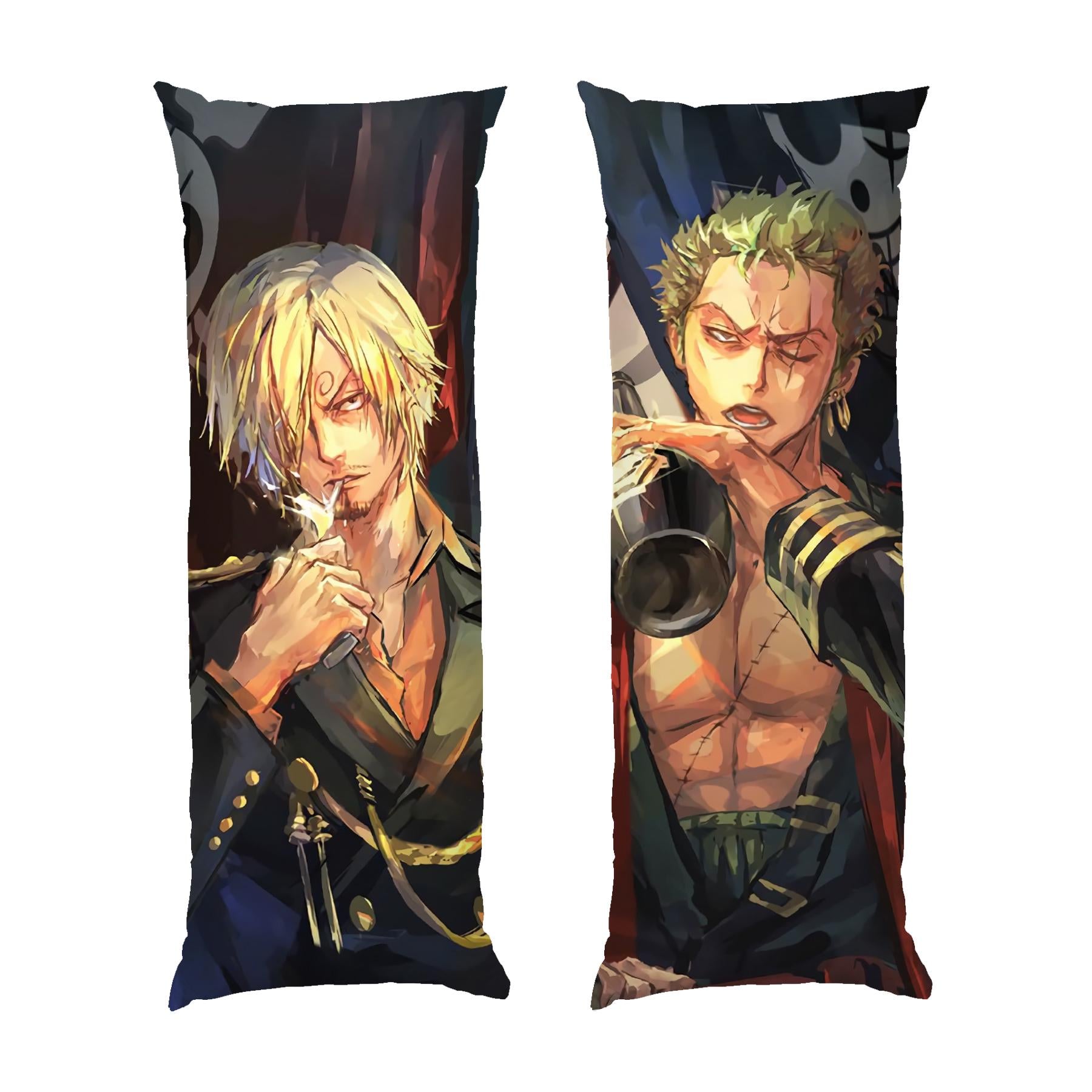 Подушка дакимакура Zoro and Sanji One Piece габардин 140х45 см (113341-2)