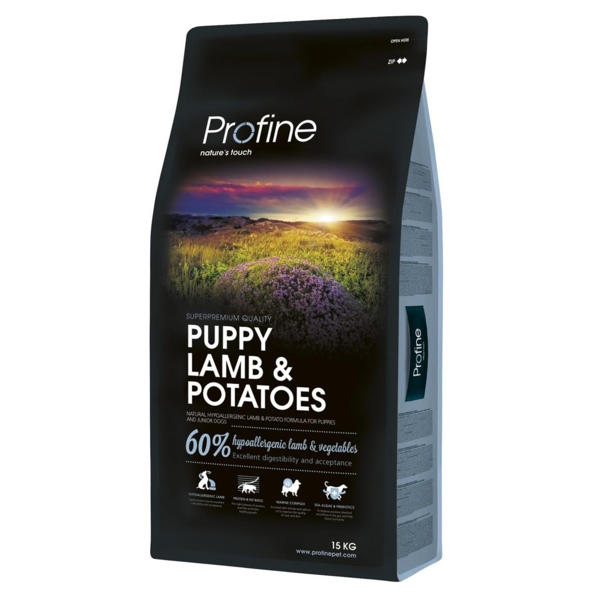 Корм сухой гипоаллергенный Profine Puppy Lamb с ягненком и картофелем для щенков всех пород 15 кг (8595602517510)