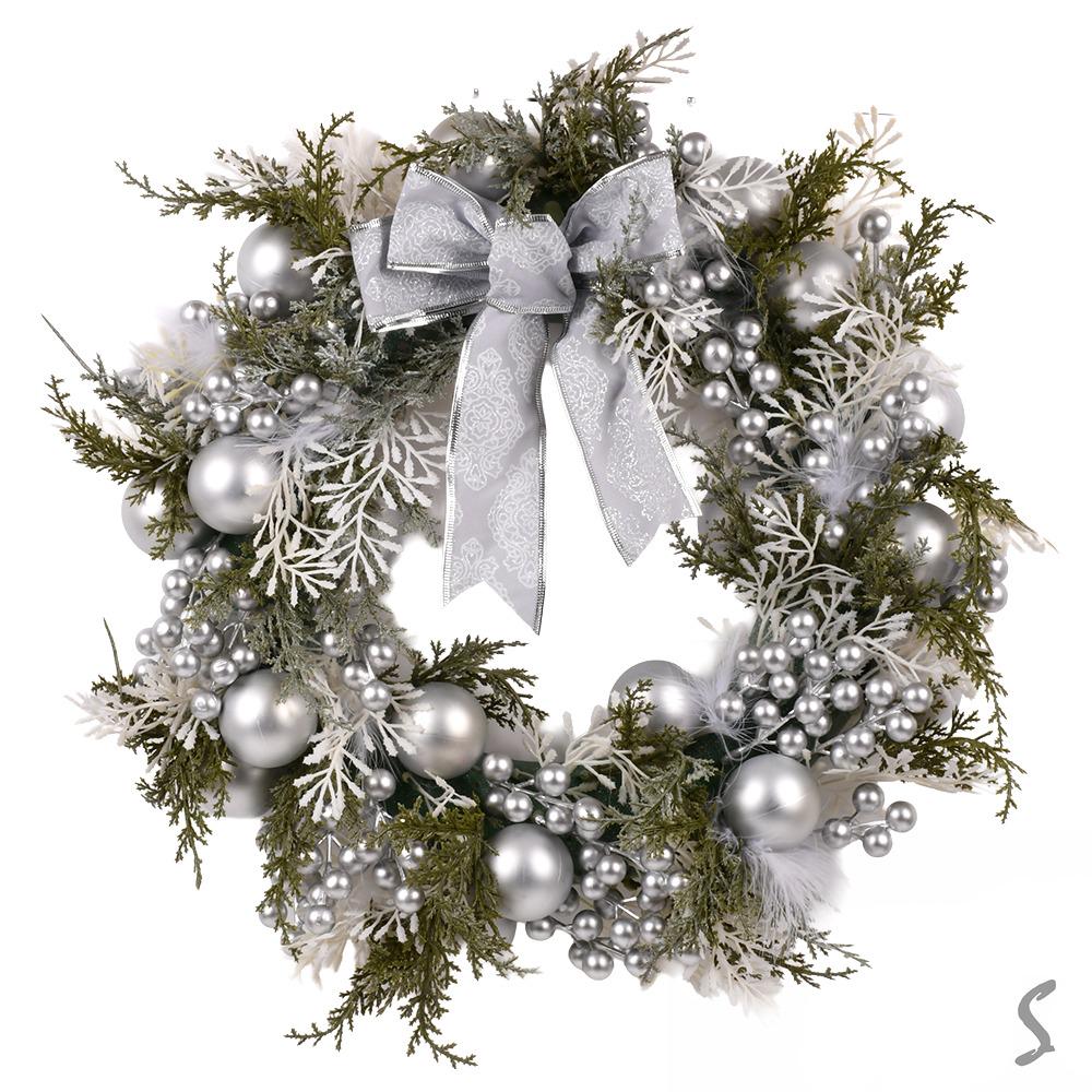 Декор рождественский Венок 40 см (R33924) - фото 4 Декор рождественский Венок 40 см (R33924) - фото 4