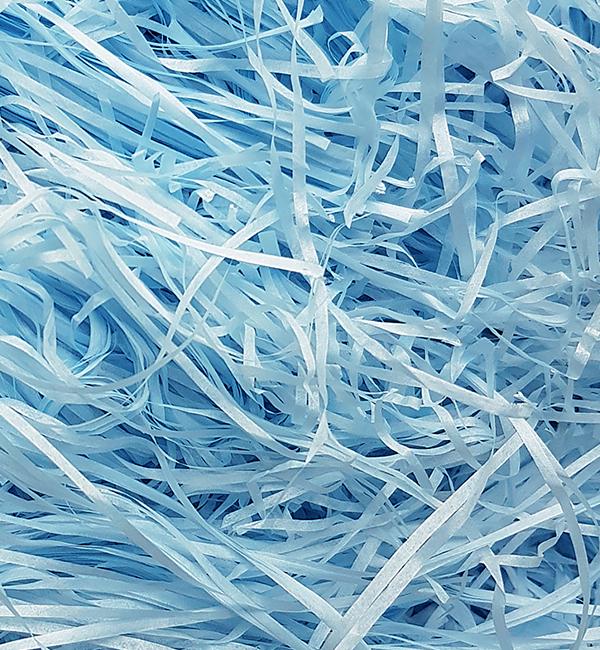 Наполнитель для подарочных коробок 50 г Светло-голубой