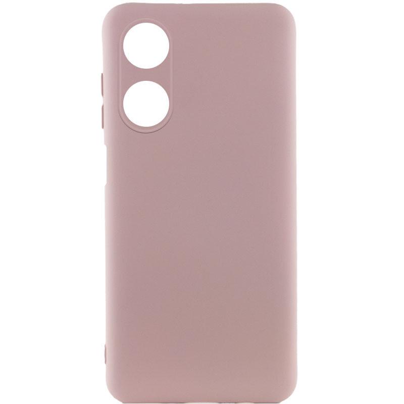Противоударный чехол Silicone Cover Lakshmi Full Camera (A) для Oppo A38 / A18 Розовый / Pink Sand