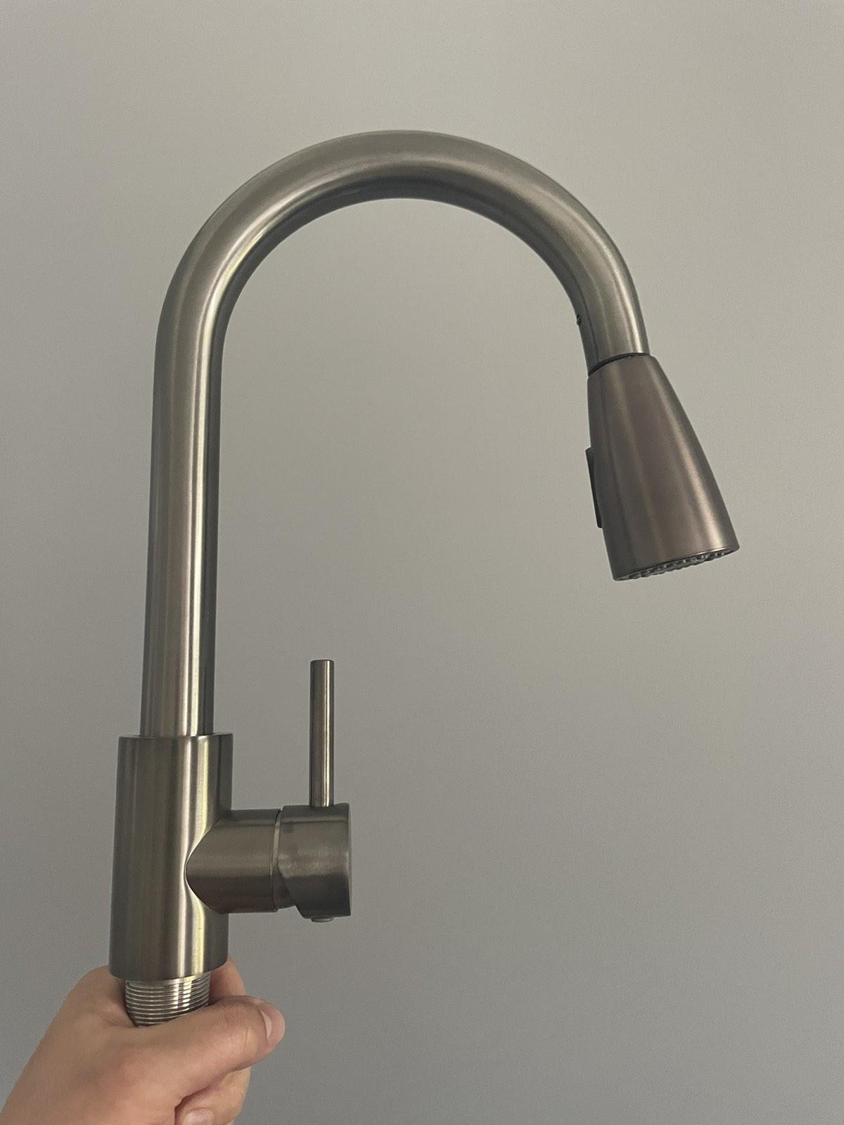 Мойка кухонная Kraft 5050 PVD Черный/крафт Kraft 3011 PVD с вытяжным изливом двухрежимный - фото 14