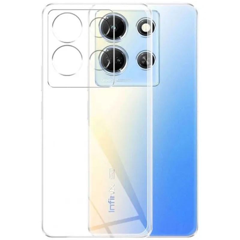 Противоударный TPU чехол Epic Transparent 1,5mm Full Camera для Infinix Note 30 Pro NFC (X678B) Бесцветный (прозрачный) - фото 1