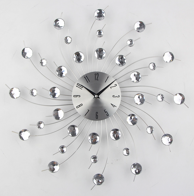 Годинник настінний Najlepsi Cas Зірка-S 500 мм Срібний (1419501)