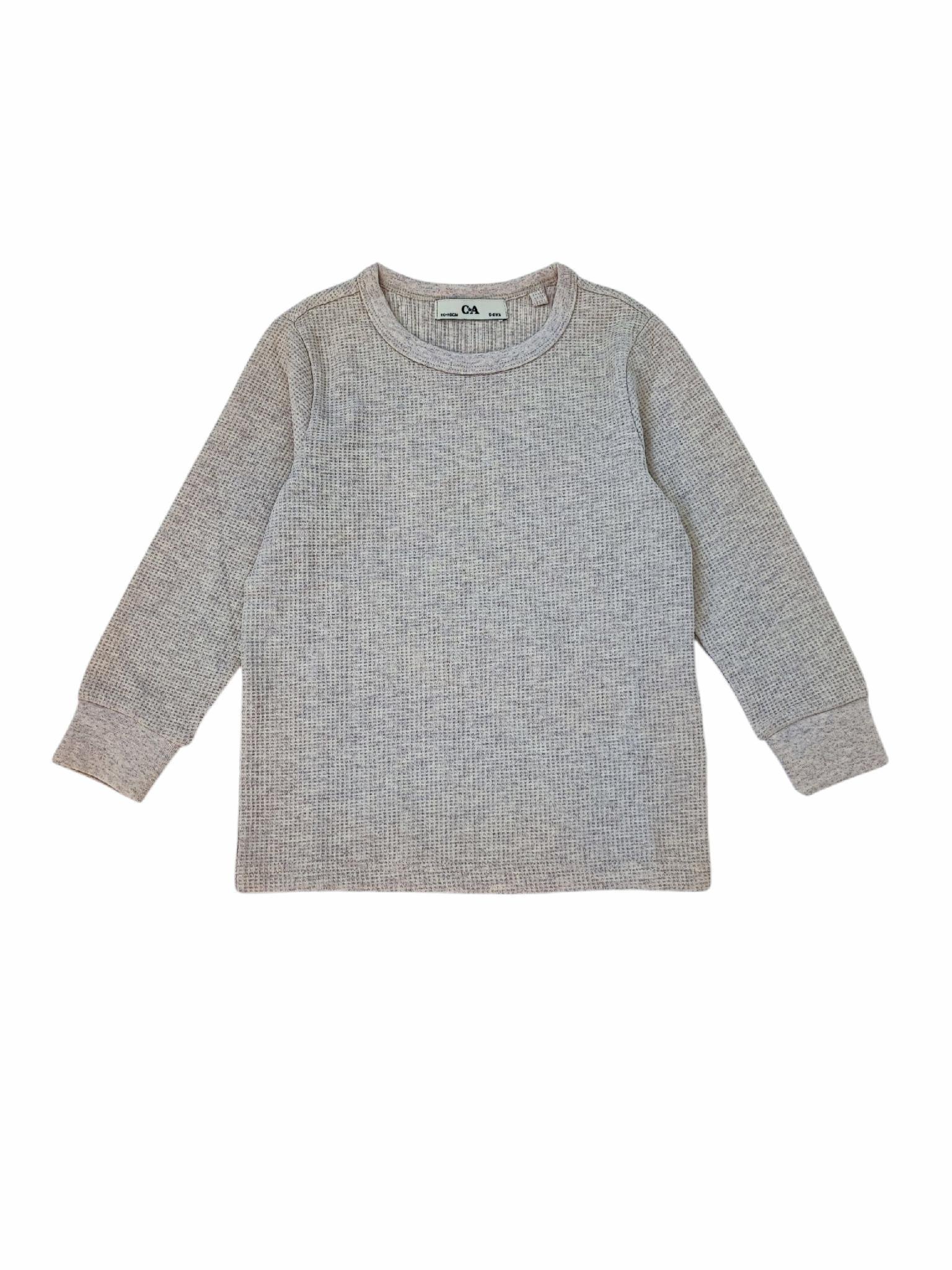 Лонгслів дитячий для хлопчика C&A 110-116 см Бежевий (25082731)