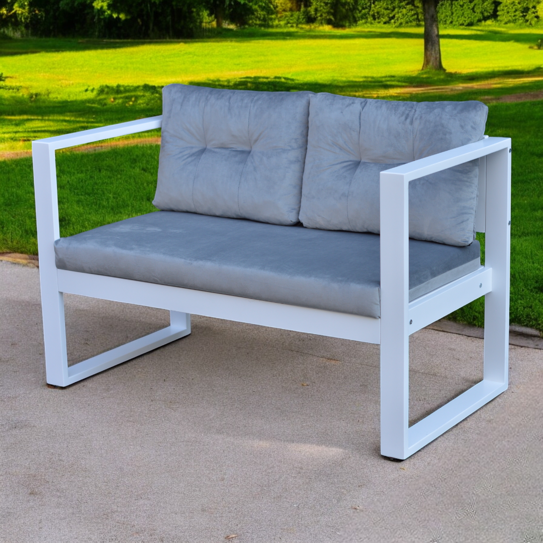 Диван WLS D11 клен в стиле лофт Светло-серый (D-11/L/110/1/K/2/12/P) - фото 4