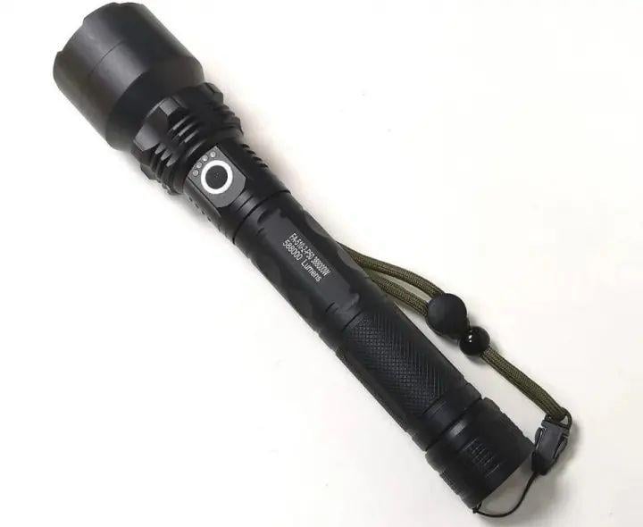 Фонарь аккумуляторный с подвесной крепью и фокусировкой 25х5,5 см P50 18650 4,2V 8800 mAh 2 шт. Черный (opt-14003)