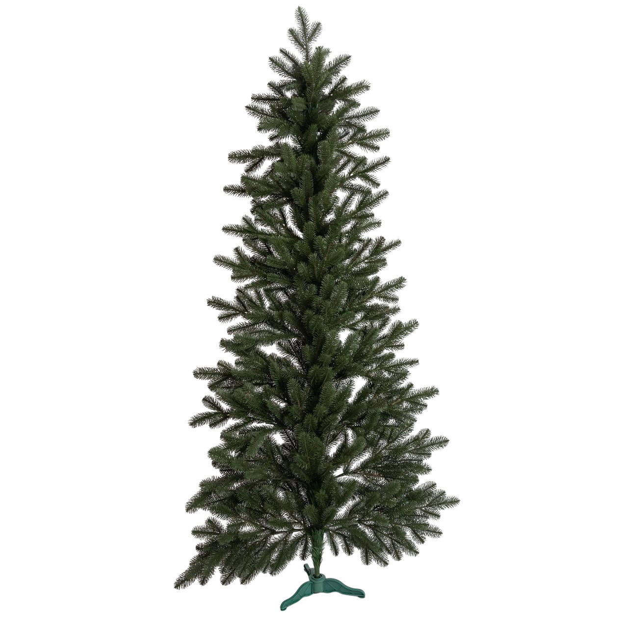 Ялинка штучна лита на пластиковій підставці 180 см Зелений (SOK-M-D-6)