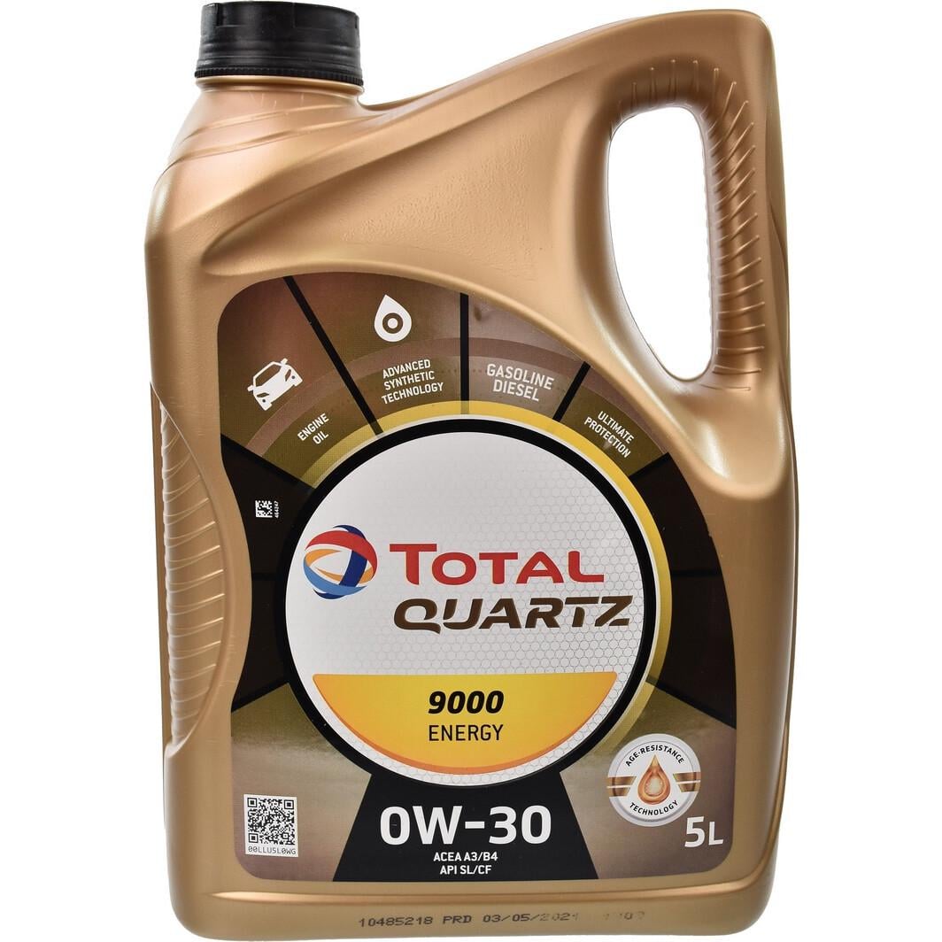 Моторна олива Total Quartz 9000 Energy A3/B4 SL/CF 0W-30 5 л (213686)