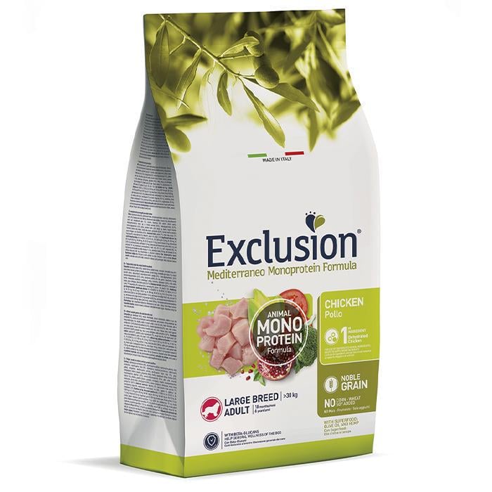 Корм сухой Exclusion Chicken Large Breed для взрослых собак больших пород 12 кг