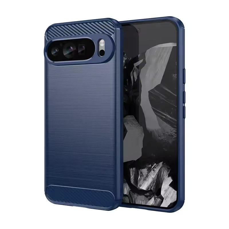 Чохол силіконовий carbon для Google pixel 10 Pro XL Темно-синій (2785170390) Чохол силіконовий carbon для Google pixel 10 Pro XL Темно-синій (2785170390)