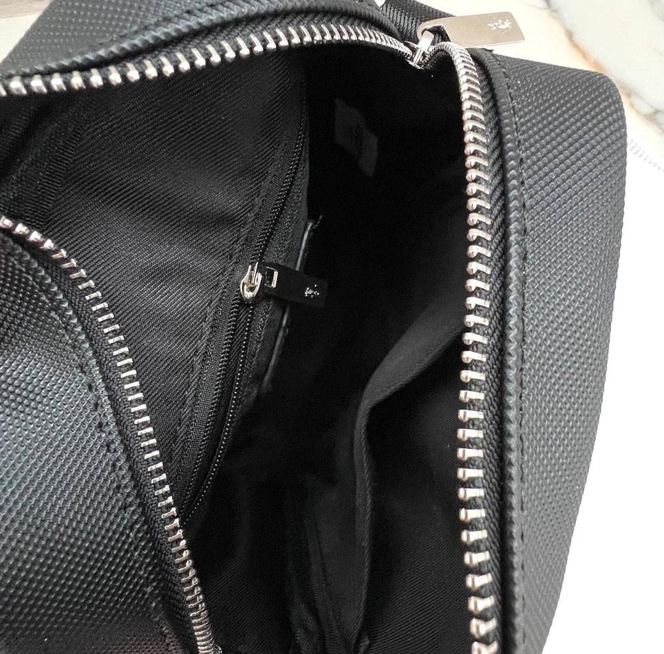 Сумка мужская брендовая через плечо Lacoste Черный (2026 PTR) - фото 4