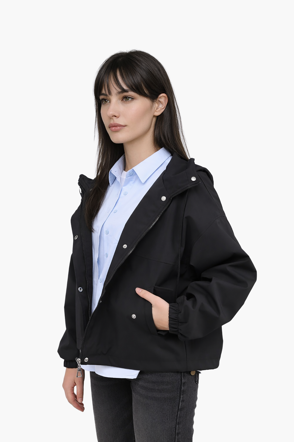 Ветровка женская р. 46 Черный (ЦБ-00290249)