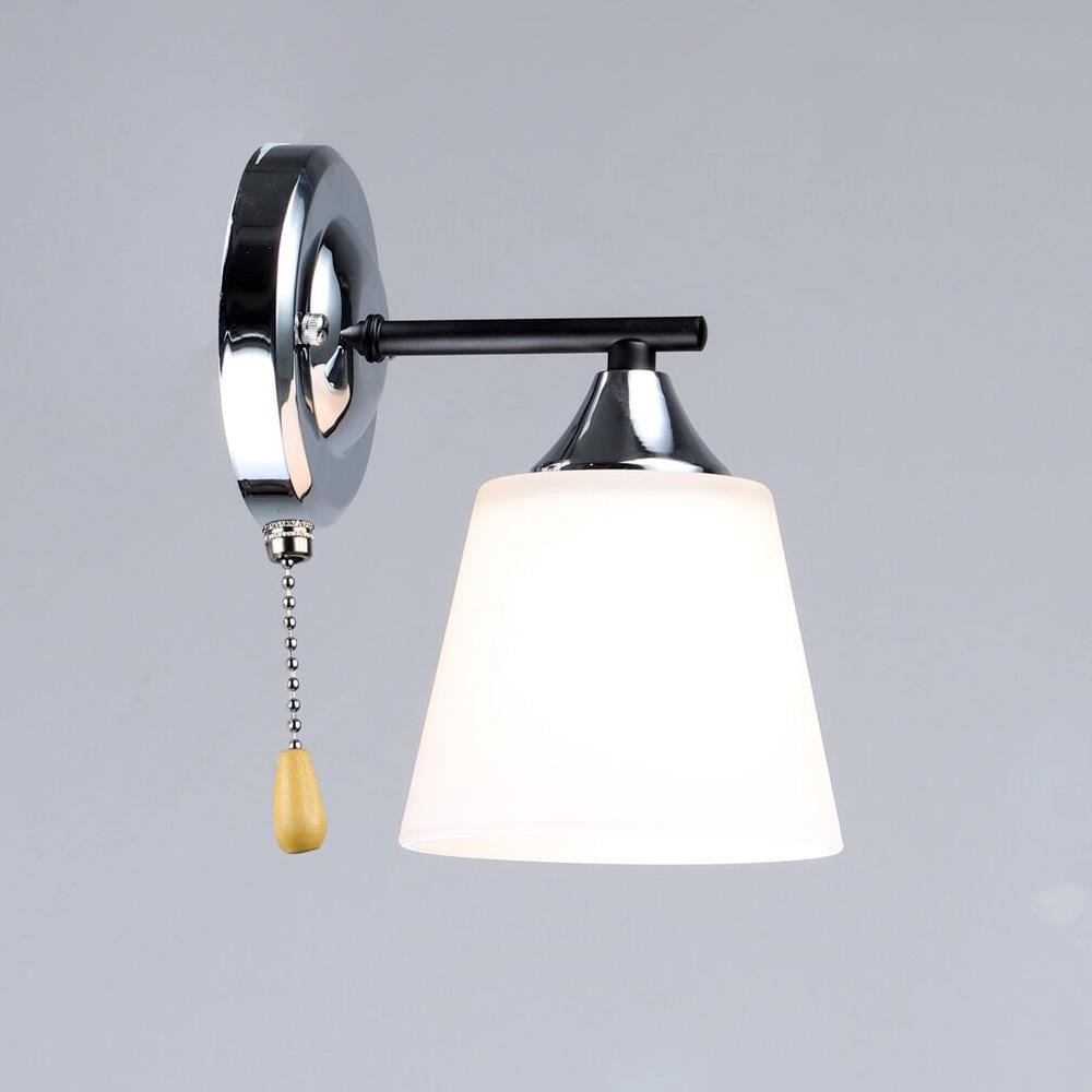 Светильник настенный Light House SRS-20307/1W Хром/Черный Светильник настенный Light House SRS-20307/1W Хром/Черный