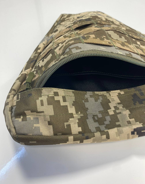 Напашник Vel P Clefers Tac з molle-системою Oxford 600D 31 см Піксель (5024577) - фото 3 Напашник Vel P Clefers Tac з molle-системою Oxford 600D 31 см Піксель (5024577) - фото 3