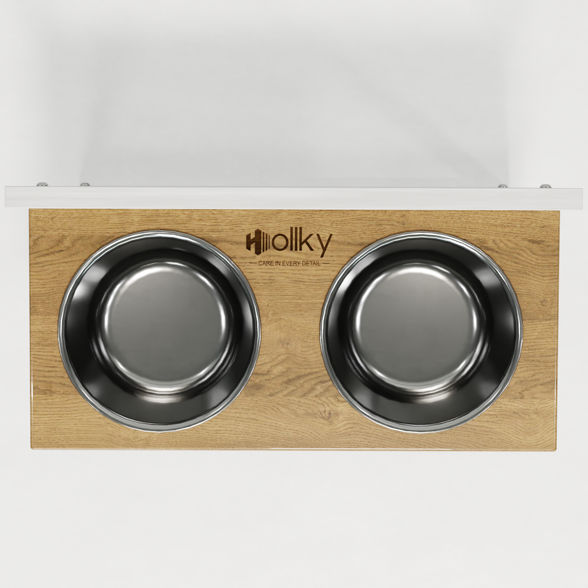 Миски на регулируемой подставке для больших собак Hollky Flex L 2х1,8 л (FL-502850-WHNT) - фото 5 Миски на регулируемой подставке для больших собак Hollky Flex L 2х1,8 л (FL-502850-WHNT) - фото 5