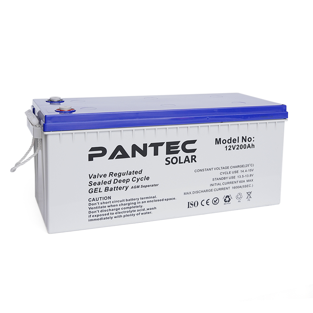 Аккумуляторная батарея PANTEC 200-12 GEL 12V 200Ah Q1/48 522x240x224 мм 60,3 кг Серый (YUT_V7878) - фото 2 Аккумуляторная батарея PANTEC 200-12 GEL 12V 200Ah Q1/48 522x240x224 мм 60,3 кг Серый (YUT_V7878) - фото 2