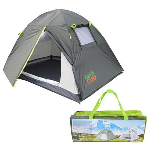Палатка 4-местная Green Camp Camping-4 GC1668/N4 Серый (GC1668/N4)