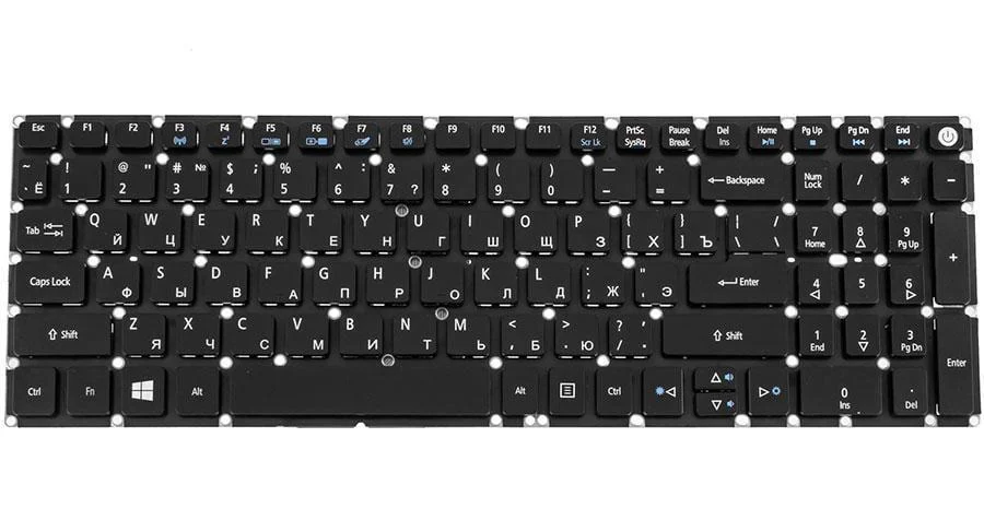 Клавиатура для ноутбука Acer Extensa EX2511G Черный (161746) Клавиатура для ноутбука Acer Extensa EX2511G Черный (161746)