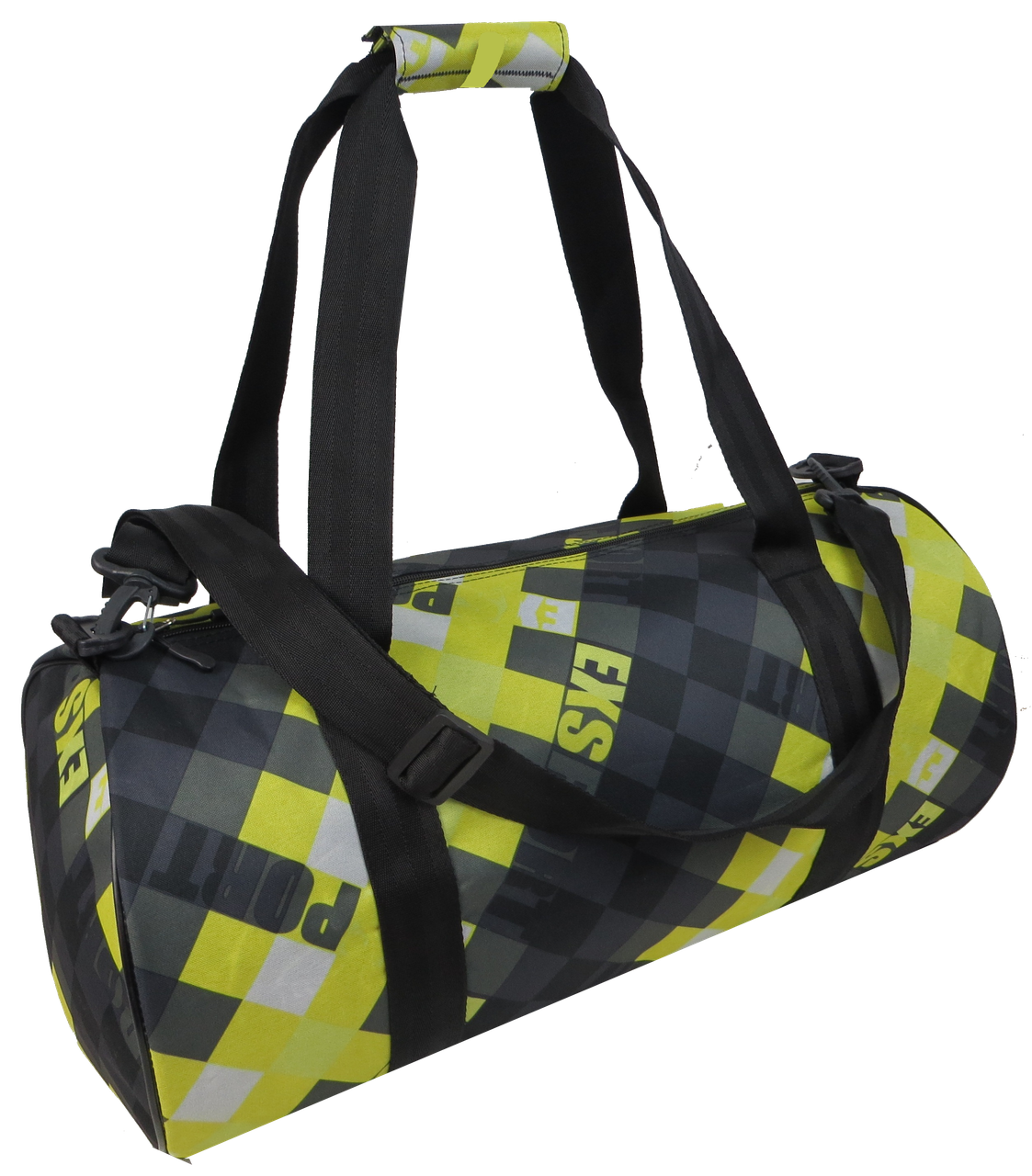 Сумка спортивная для тренировок Wallaby 28 л Салатовый с черным - фото 2