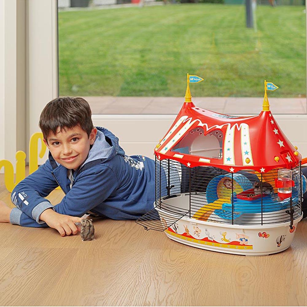 Клетка для хомяков с цветными наклейками CIRCUS FUN 49,5x34xh 42,5 см (A-036669) - фото 2 Клетка для хомяков с цветными наклейками CIRCUS FUN 49,5x34xh 42,5 см (A-036669) - фото 2