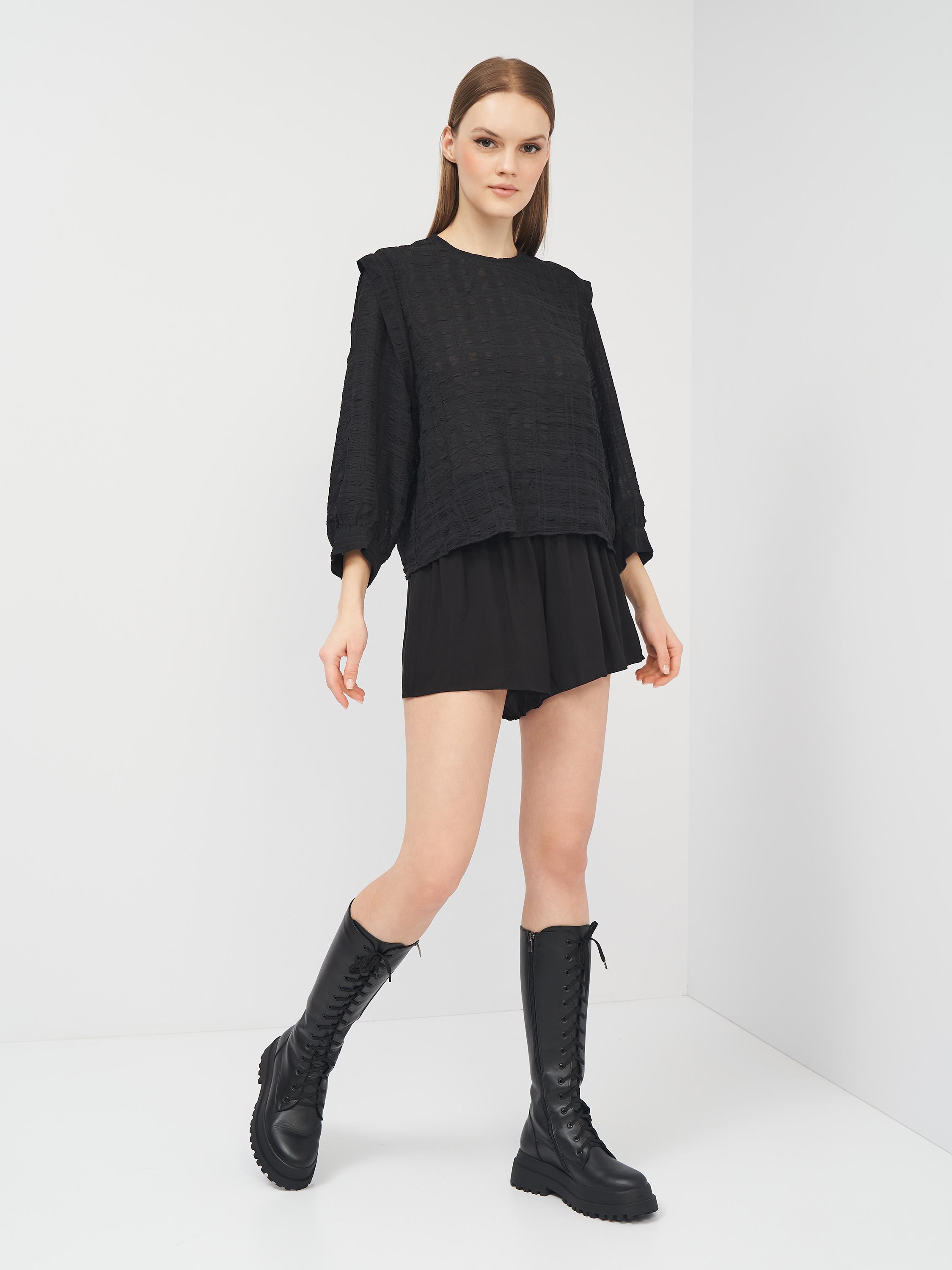 Блуза M Черный (9749863abr) - фото 3 Блуза M Черный (9749863abr) - фото 3