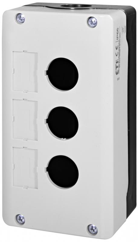 Корпус кнопкового посту ETI NSE-CS3-GR 3 місний 22 мм Сірий (4774153)