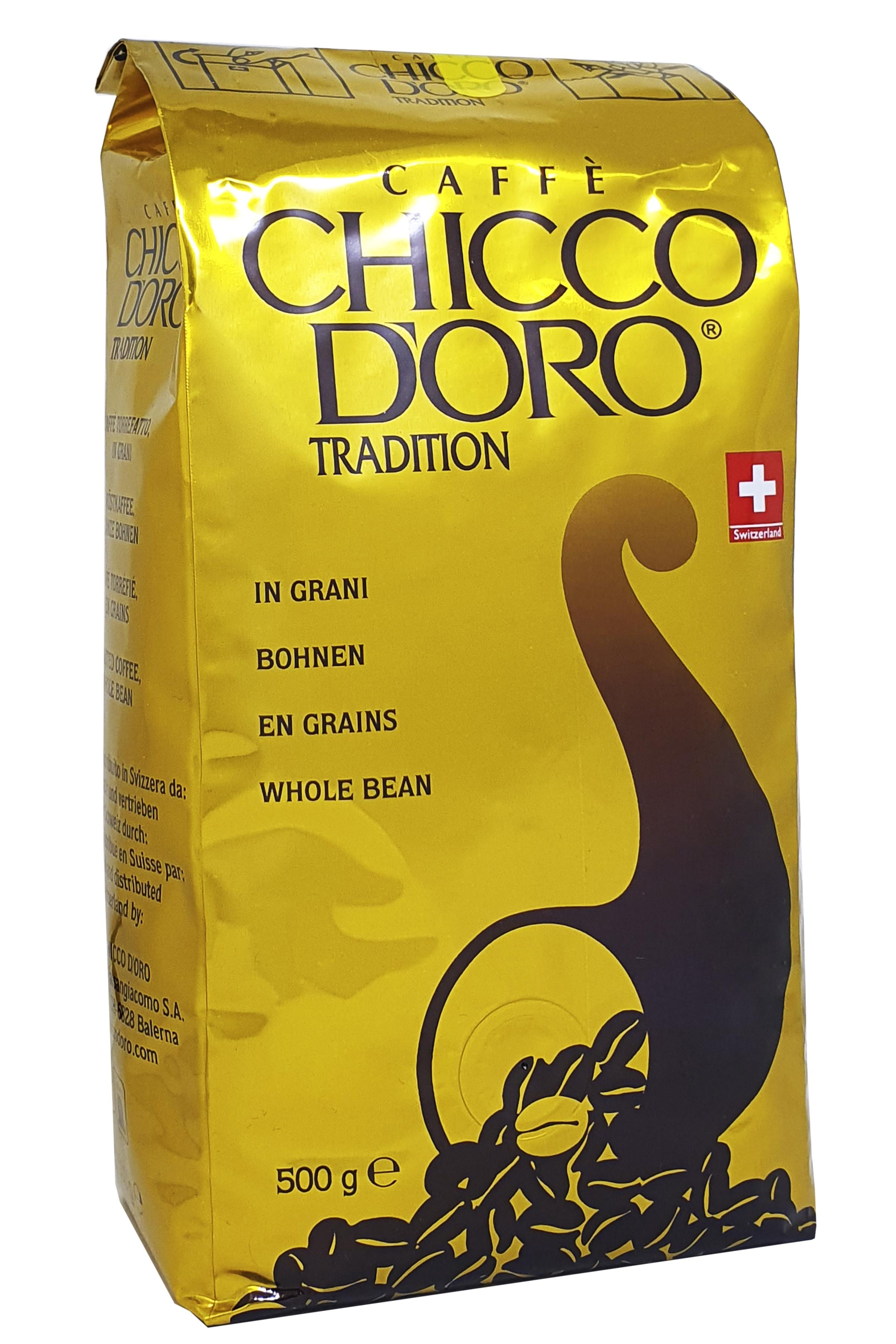 Кофе Chicco D'oro Тradition 100% арабика зерно 500 г (57415)