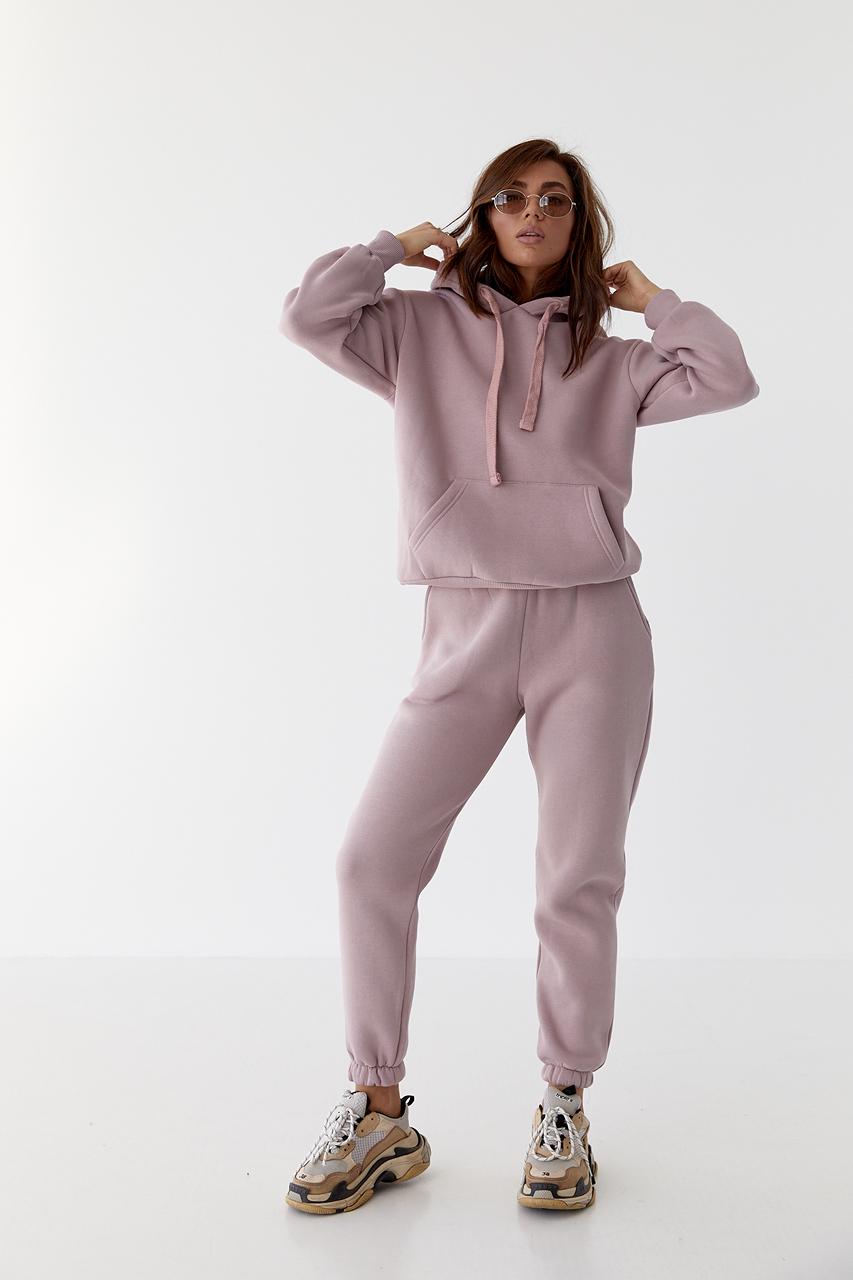 Костюм женский спортивный на флисе S/M Лавандовый