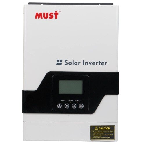 Инвертор гибридный с чистой синусоидой Must PV18-1012VPM II 1 фаза 1 кВт 12V 70A RS232/USB White (38870005) Инвертор гибридный с чистой синусоидой Must PV18-1012VPM II 1 фаза 1 кВт 12V 70A RS232/USB White (38870005)