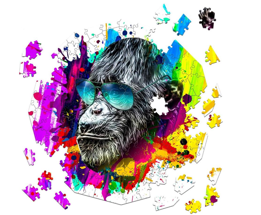 Пазл деревянный фигурный TheGravix Графити Животные Обезьяна 146 деталей Пазл деревянный фигурный TheGravix Графити Животные Обезьяна 146 деталей