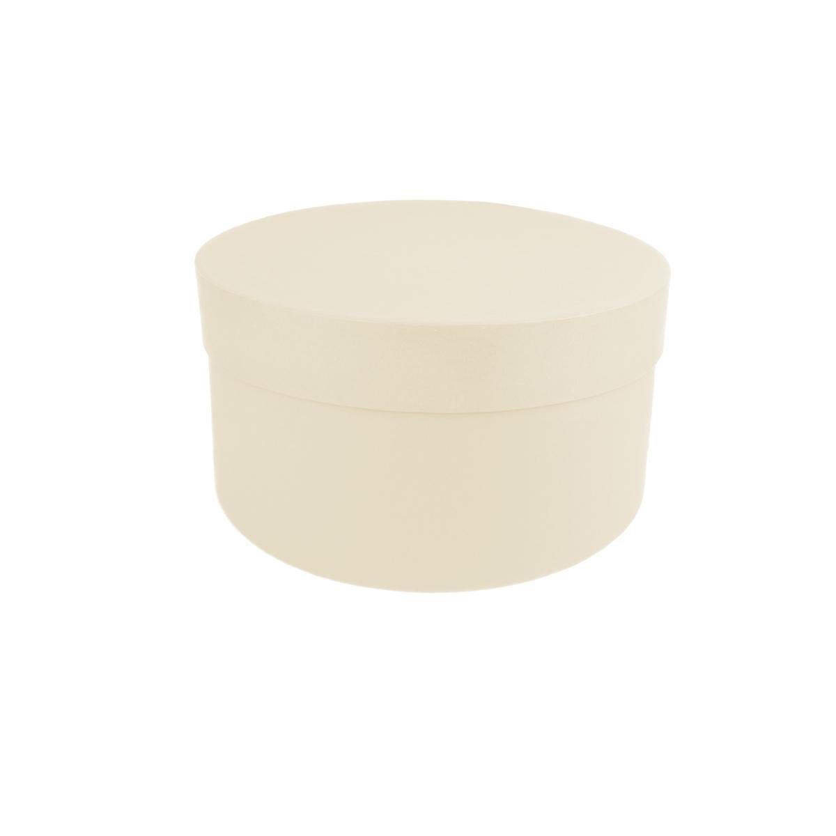 Коробка Perfectbox цилиндрическая матовая 10х20х20 см Молочный (20106) - фото 1
