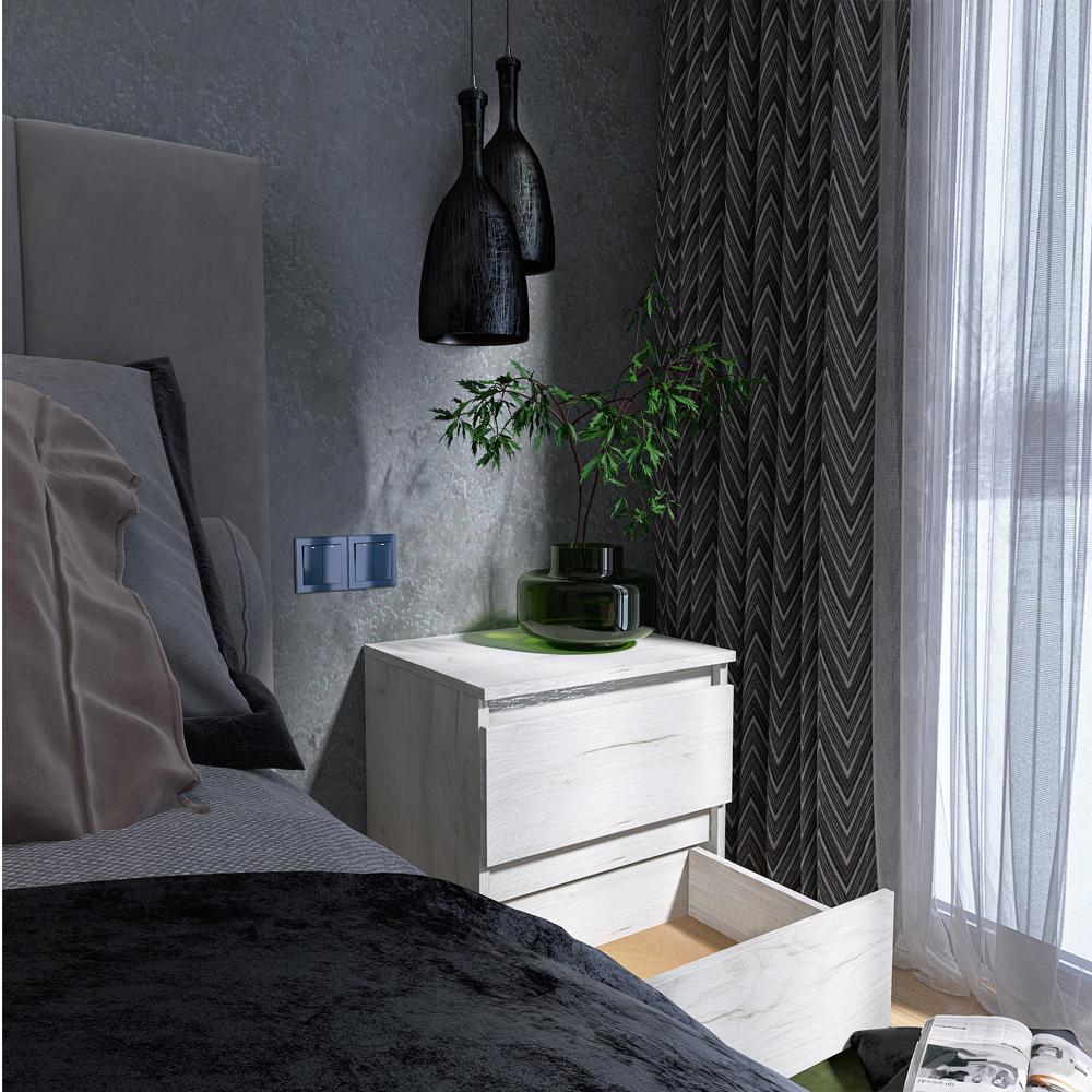 Тумба прикроватная Еверест ТЛ-1 Лайт 45х38х49 см Дуб Крафт белый (EVR-071083) - фото 3 Тумба прикроватная Еверест ТЛ-1 Лайт 45х38х49 см Дуб Крафт белый (EVR-071083) - фото 3