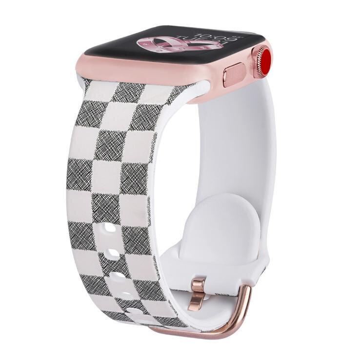 Силиконовый ремешок для Apple Watch Шахматная доска 38-40 мм