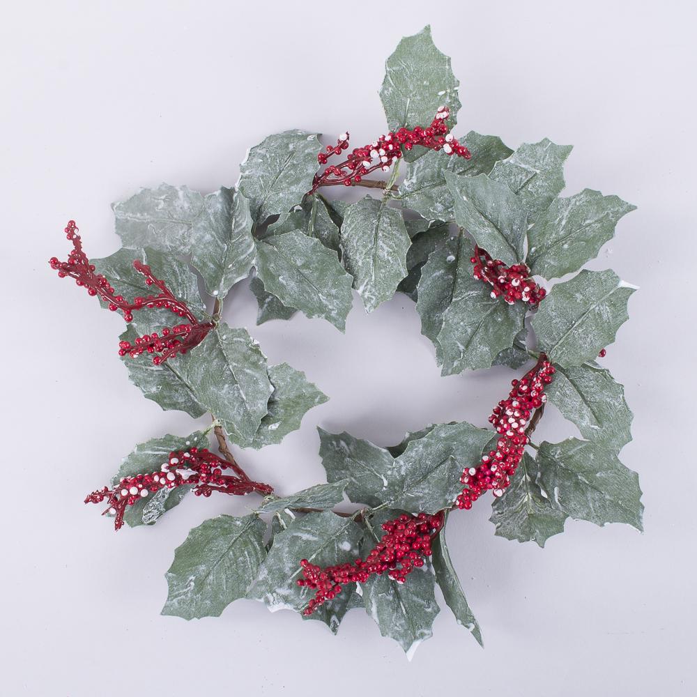 Вінок з листя падуба з ягодами 35 см (3950)