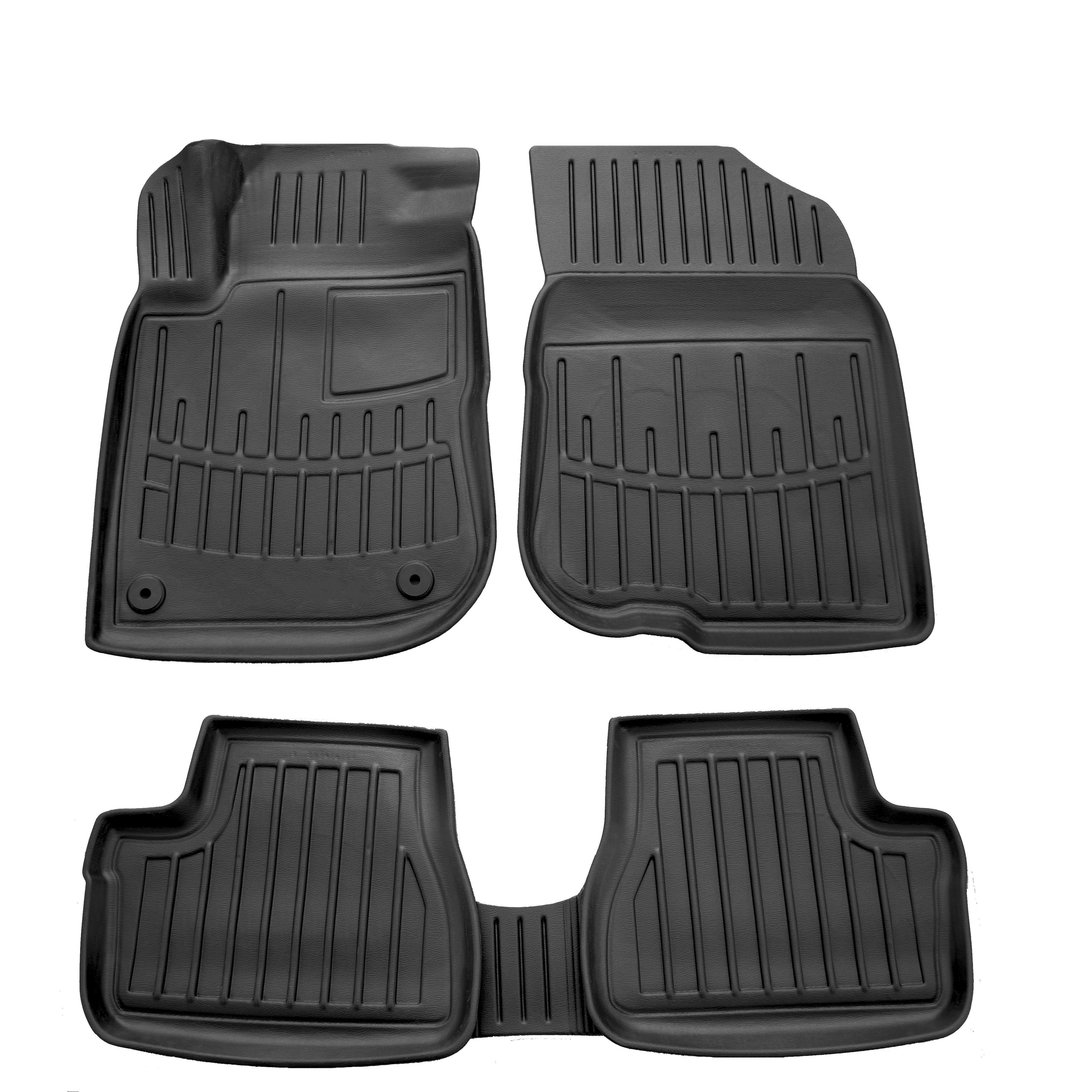 Коврики Stingray 3D для Peugeot 208 2012-2019 рр. полиуретан 5 шт. Черный (158363)