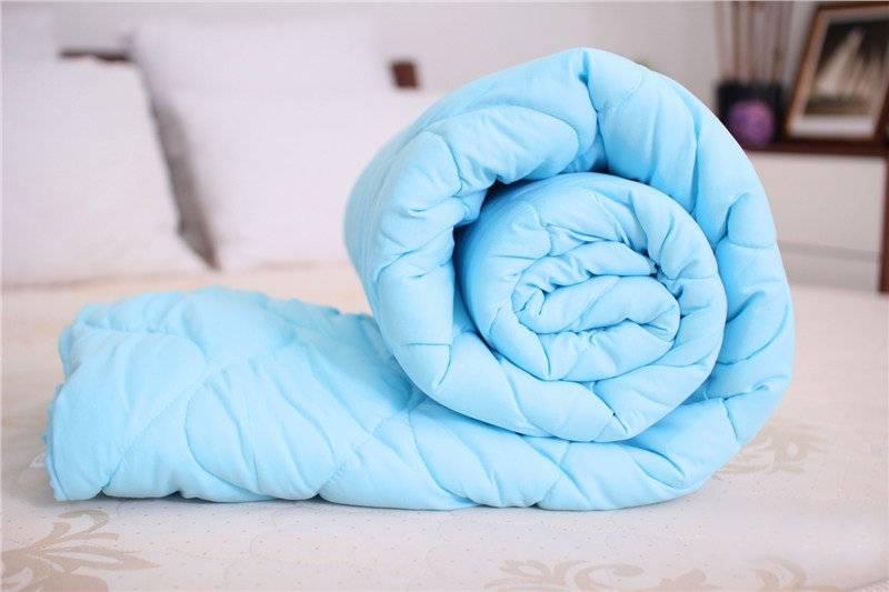 Одеяло полуторное из холлофайбера Лери Макс Синий (17589)