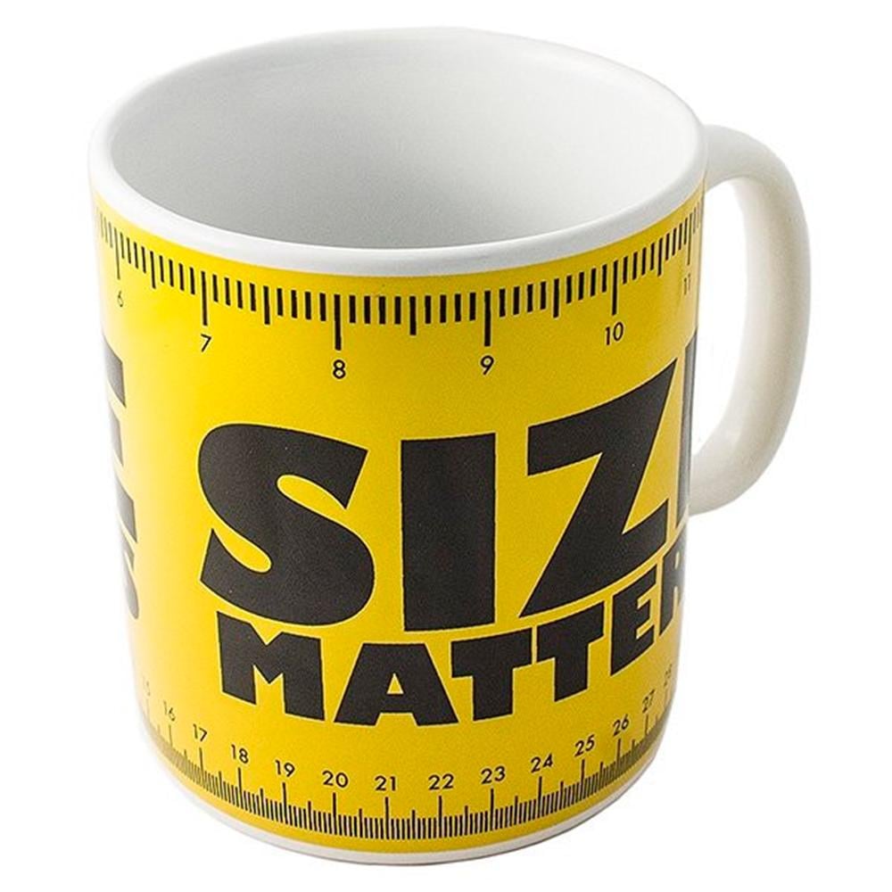 Чашка подарочная керамическая Size matters 1000 мл Желтый (27-PCK-4235)
