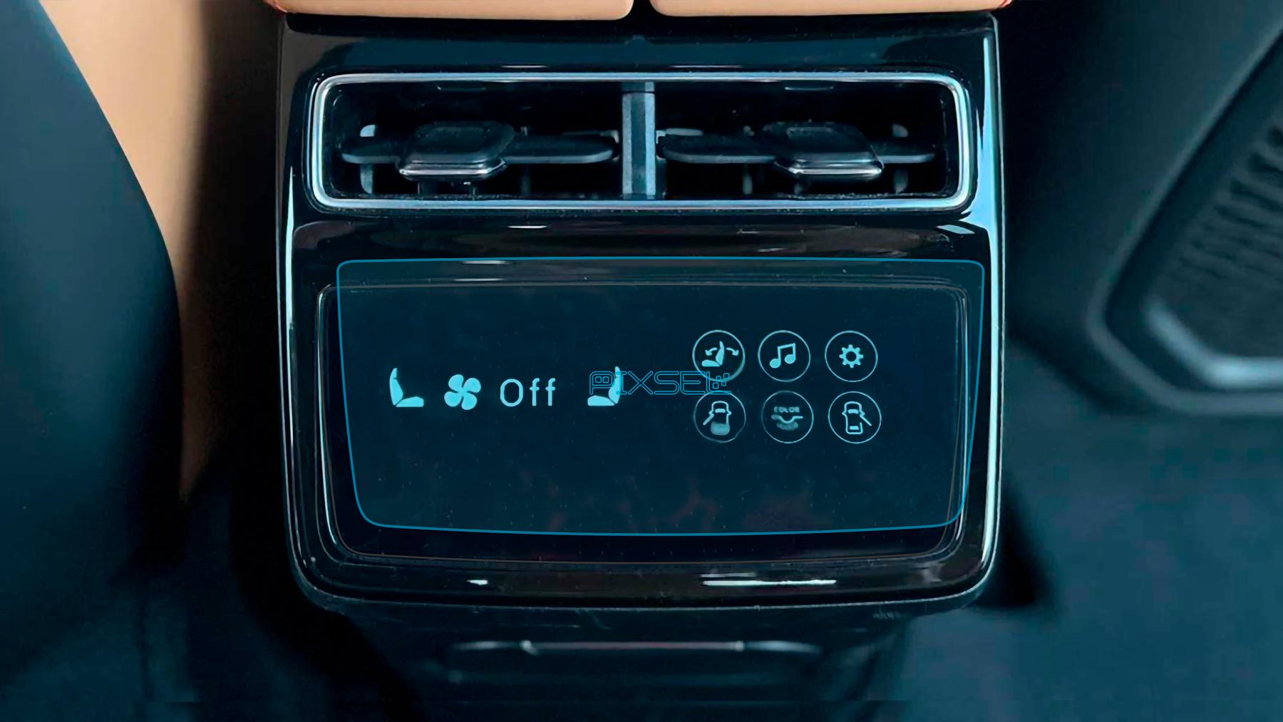 Захисне скло Pixsel гібридне матове на задній клімат Zeekr 001-6,8“ 2022