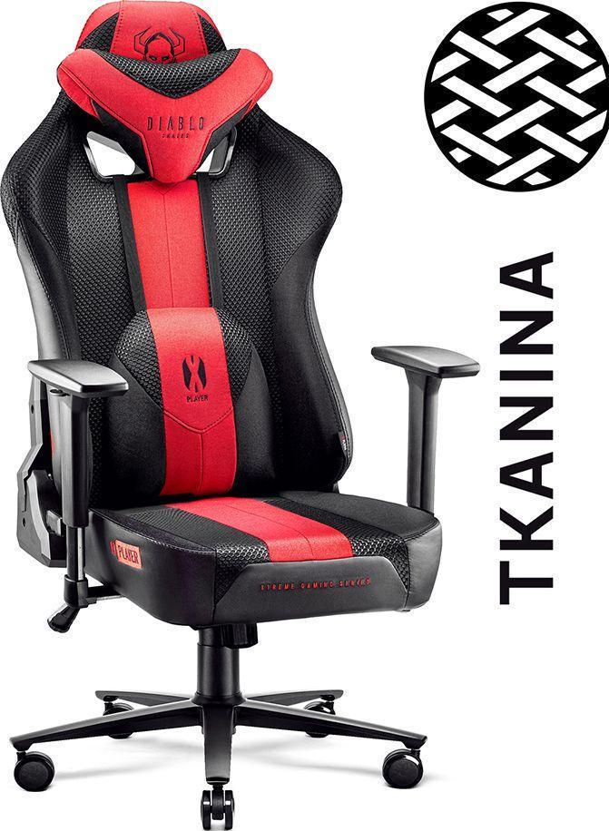 Крісло комп'ютерне для геймера Diablo Chairs X-Player 2.0 Crimson King Size/Antracite (312228)