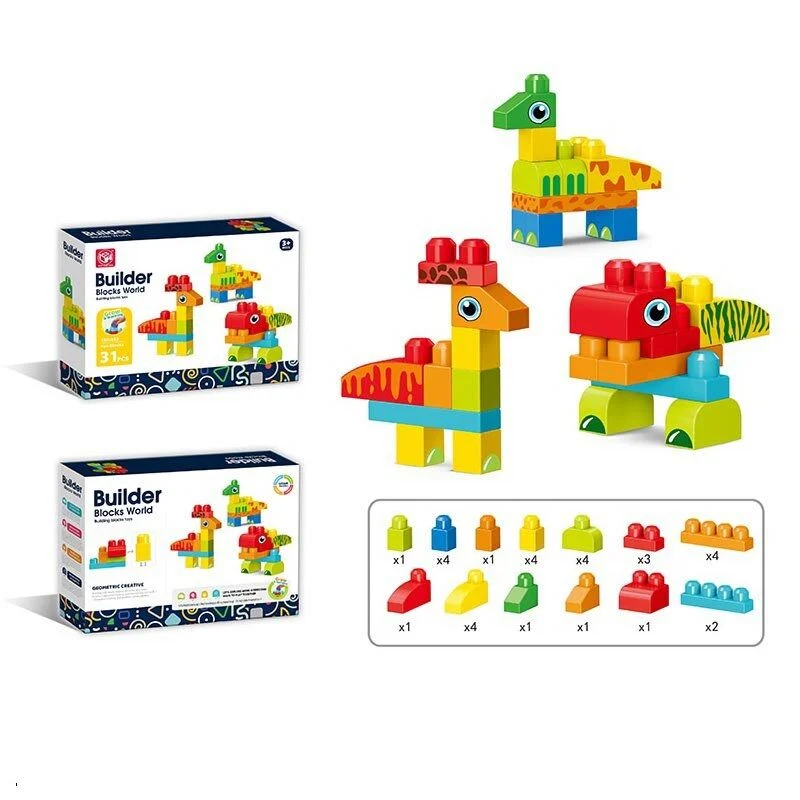 Конструктор дитячий 31 деталь/наліпки Multicolor (163332) - фото 2