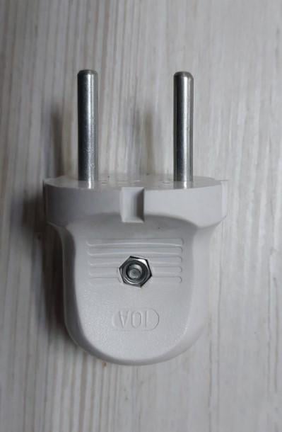 Электровилка штепсельная Колокольчик 10 А Белый (10180529) - фото 4