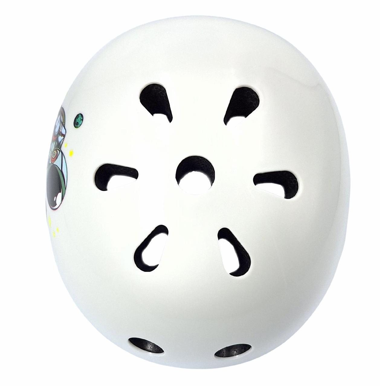 Комплект дитячий шолом та захист Yongkang GB24429-2009 S Космонавт р. 5-9 Білий (G0001886) - фото 6 Комплект дитячий шолом та захист Yongkang GB24429-2009 S Космонавт р. 5-9 Білий (G0001886) - фото 6