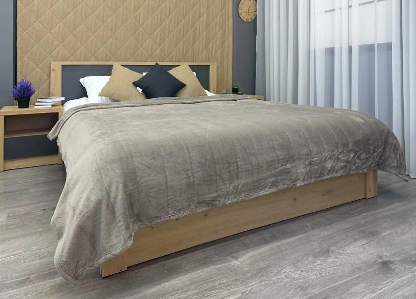 Покрывало из велсофта без принта Decorator WellSoft 150х210 см Серый (87-271 1,5) - фото 8