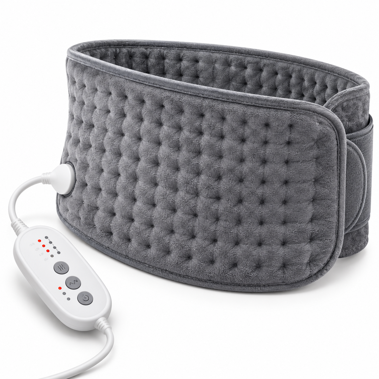 Массажная электрическая грелка-накидка Massaging Weighted Heating Pad с подогревом и вибрацией 59×31 см (ТК-26)