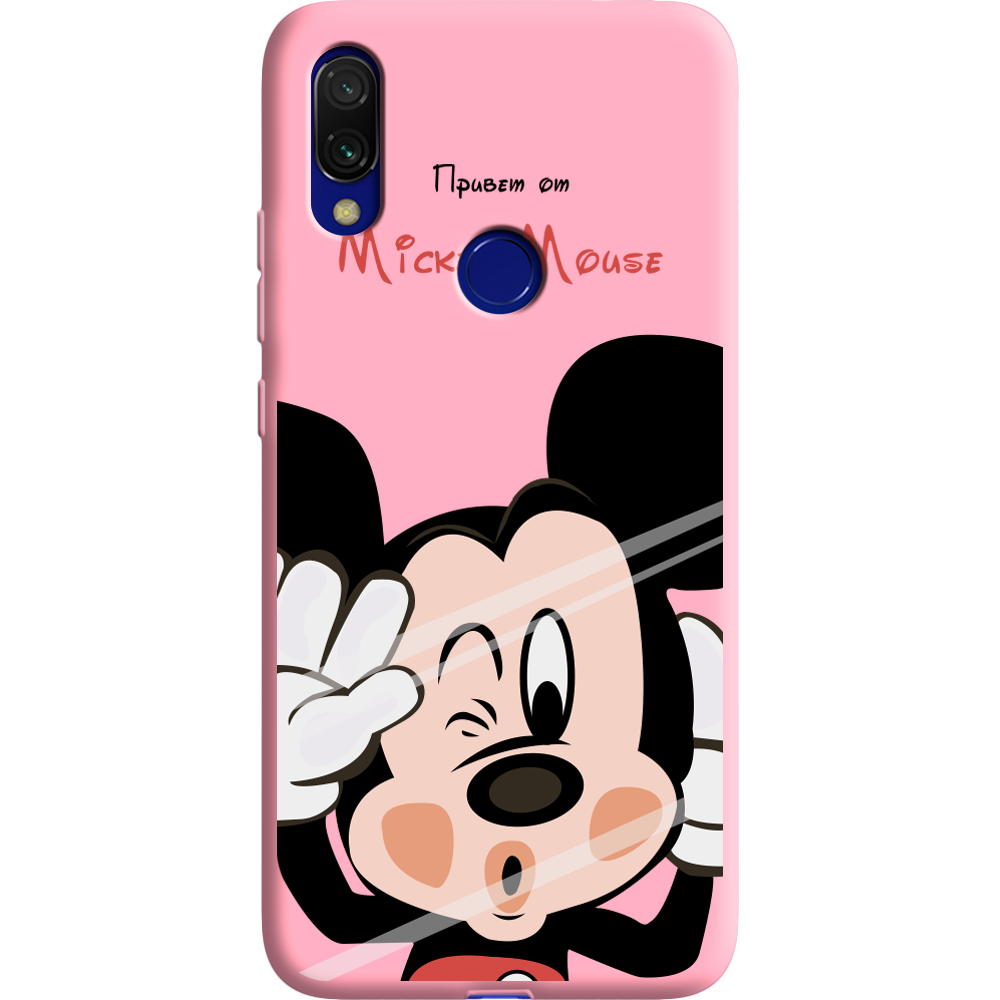 Чехол Boxface Xiaomi Redmi 7 Mister M Розовый силикон (36506-cc58-37062)